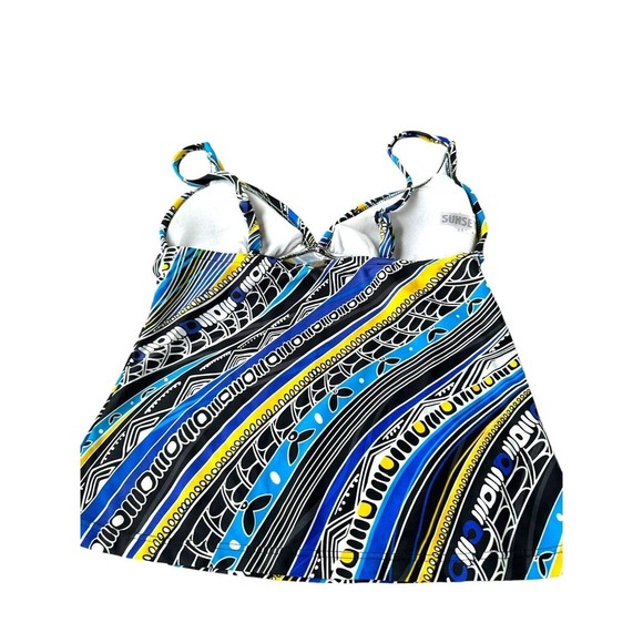 Sunsets Felicity multicolor Tankini Swimsuit Tops Size Small $86 - Picture 2 of 9